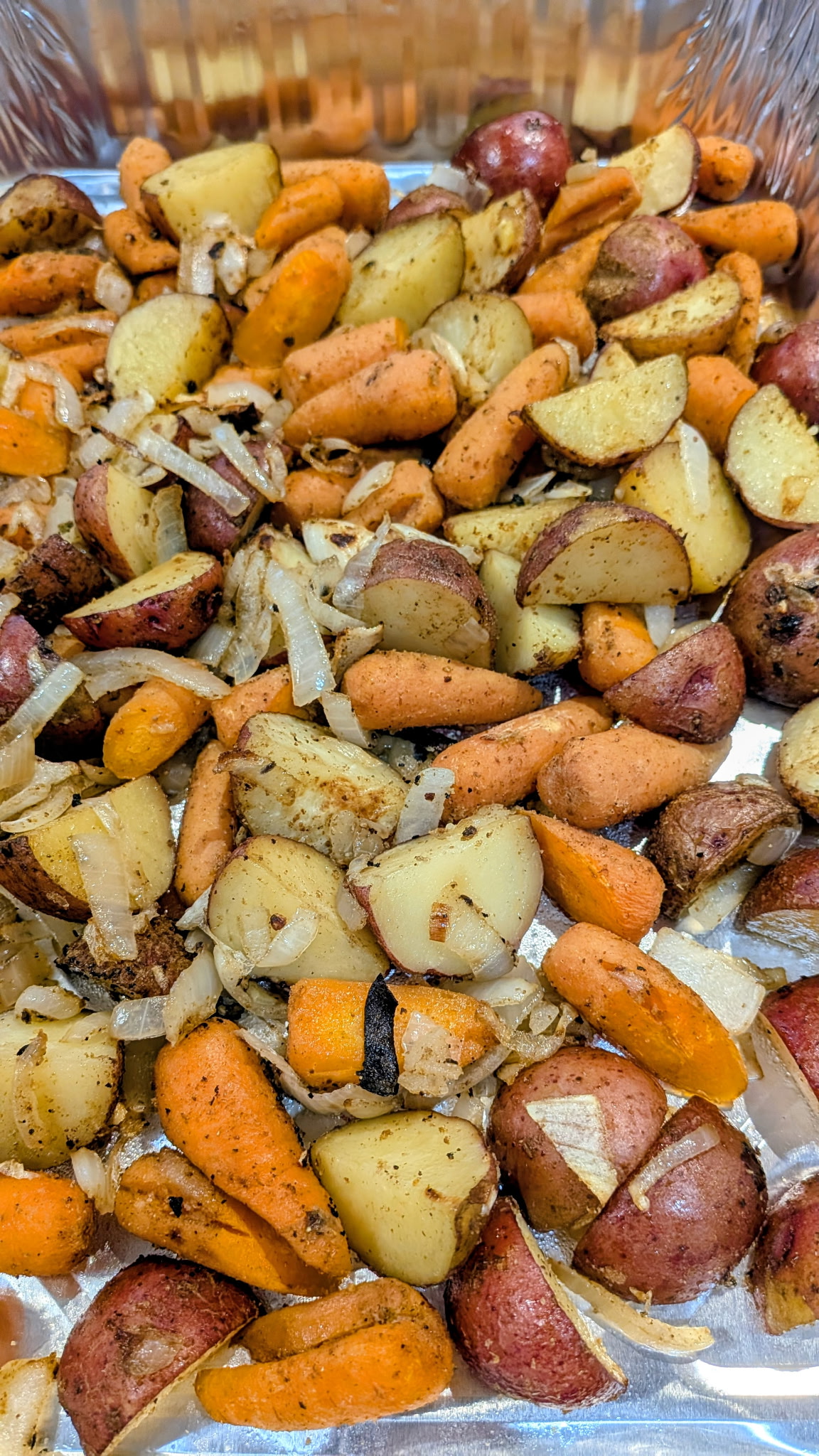 Roasted Carrots, Potatoes, and Onions