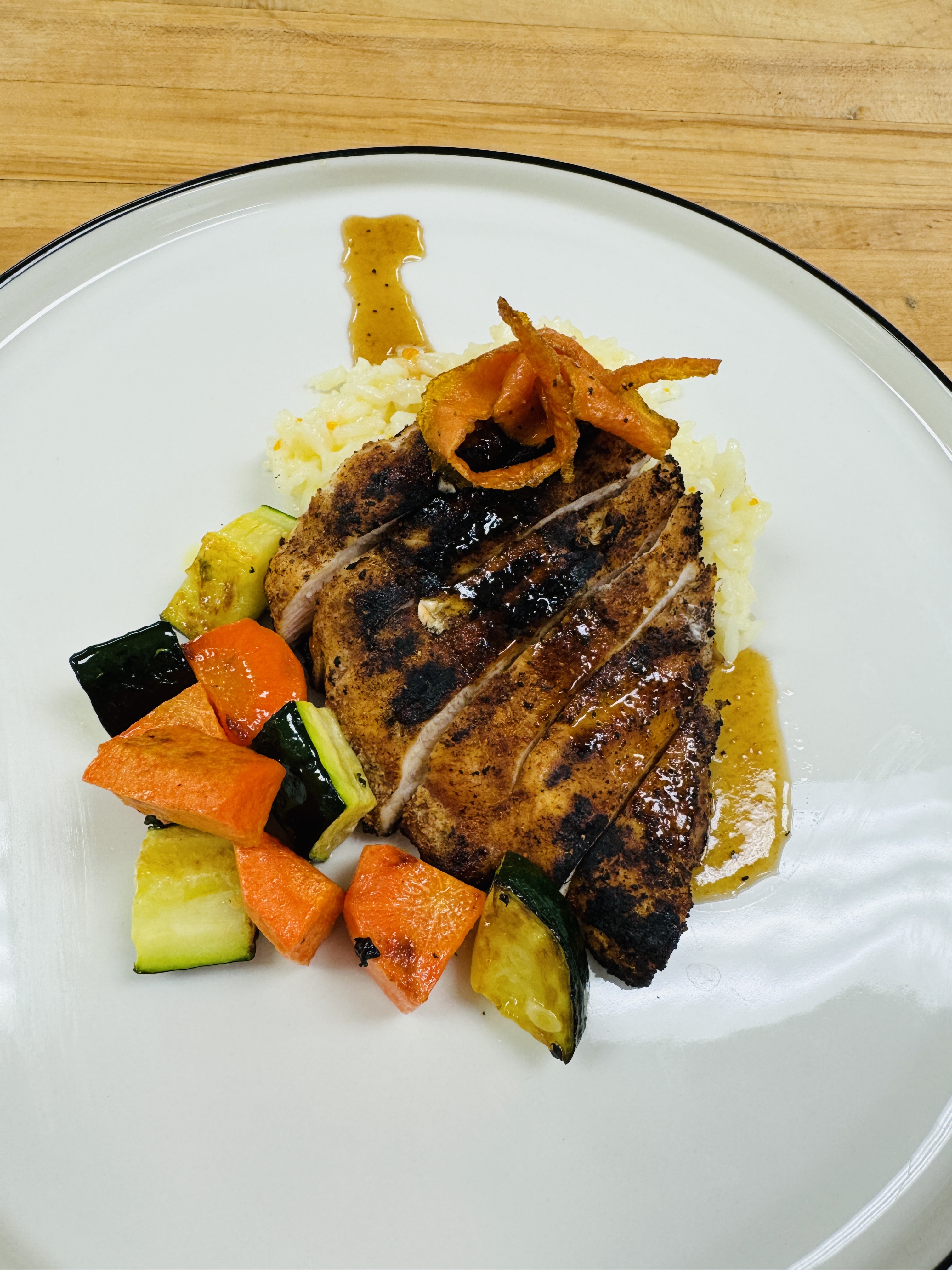 Gourmet Plated Salmon